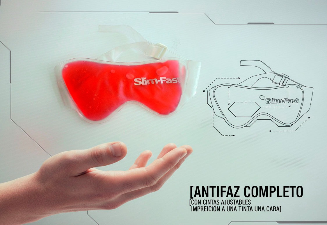 Antifaz completo con cintas ajustables